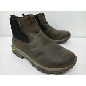 Merrell Mens Moab Adventure Chelsea Polar WP Boot J88453W Brown Black Sz 12 Wide